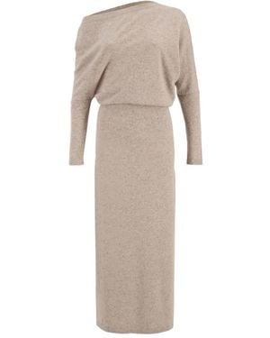 Altuzarra Kasos Asymmetric Cashmere Dress - Natural