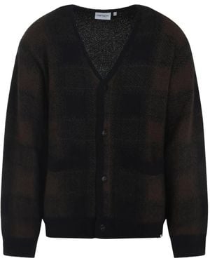 Carhartt Jacquard-Cardigan Mit Taschen - Schwarz