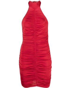 Noire Swimwear ホルターネック ミニドレス - レッド
