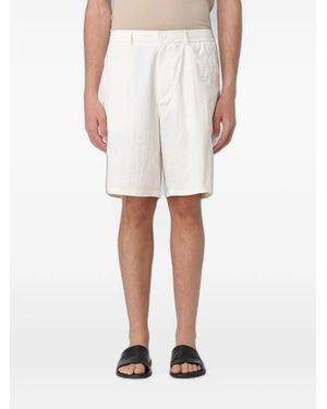 ARMANI EXCHANGE Elasticated-Waistband Shorts - White