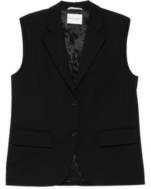 Marc O' Polo Sleeveless Buttoned Gilet - Black