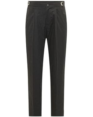 Cellar Door Leo T Pleated Trousers - Black