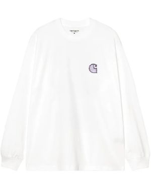 Carhartt Long-Sleeve Mind Your Head T-Shirt - White