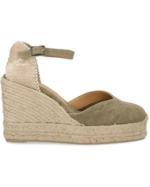Castañer Chiarita ankle-strap wedge espadrilles - Natur