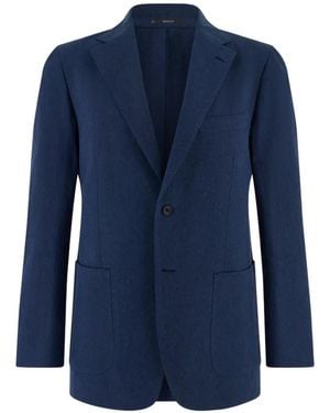 BOGGI Blazer Con Bolsillos De Parche - Azul