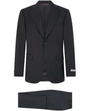 Canali Two-Button Lapel Single-Breasted Suit - Blue