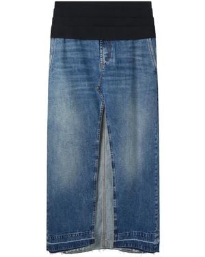 Stella McCartney Denim Maxi Skirt - Blue