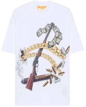 PDF The New Boy Gun Graphic-Print T-Shirt - White