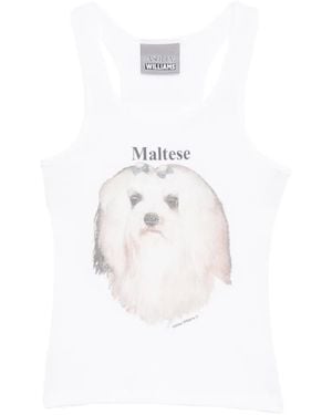 Ashley Williams Maltese Vest - White