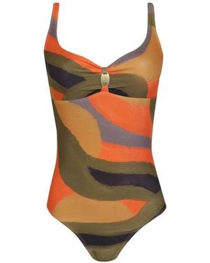 Lygia & Nanny Twist Front Swimsuit - Orange