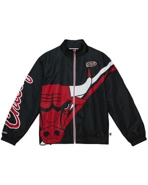 Mitchell & Ness X Vancouver Grizzlies 75th Anniversary Hardwood graphic lightweight jacket - Rojo
