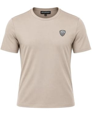 EA7 Logo-Patch T-Shirt - Natural
