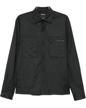 ZEGNA Mélange Shirt - Black