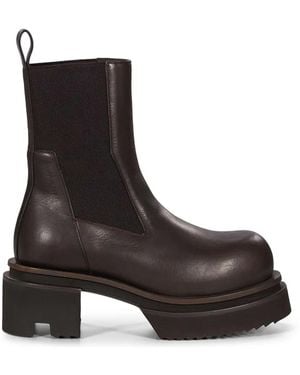 Rick Owens Beatle Bogun Chunky-Sole Chelsea Boots - Black