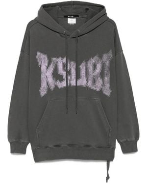 Ksubi Sudadera con capucha y logo - Gris