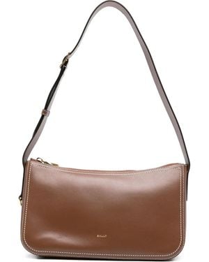 Bally Sac Porté Épaule Easy En Cuir - Marron