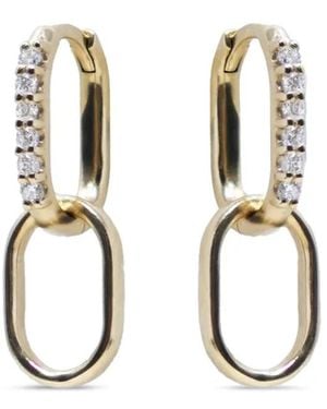 Anzie Classique Creolen Mit Diamanten - Weiß
