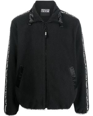 Versace Jeans Couture Logo-Print Track Jacket - Black