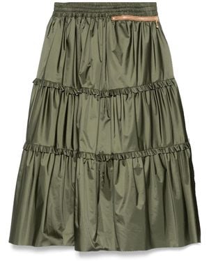Kolor Tiered Midi Skirt - Green