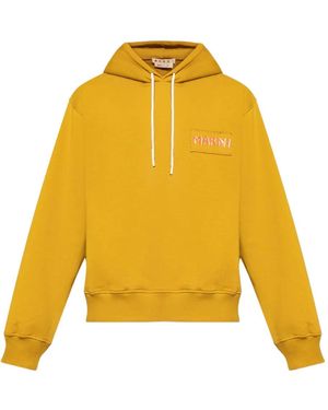 Marni ロゴ パーカー - イエロー