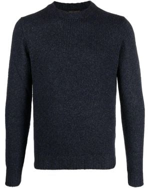 Dell'Oglio Crew-Neck Yak-Blend Jumper - Blue
