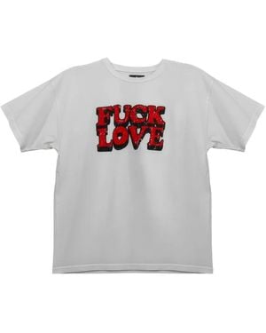 HTC Fuck Love Graphic-Print Regular-Fit T-Shirt - White