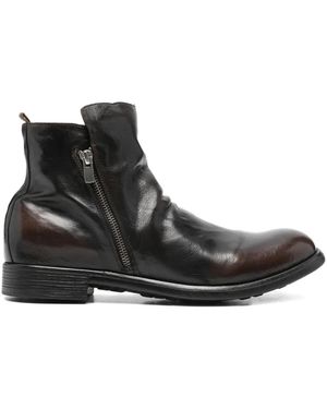 Officine Creative 30Mm Chronicle Zip Leather Boots - Black