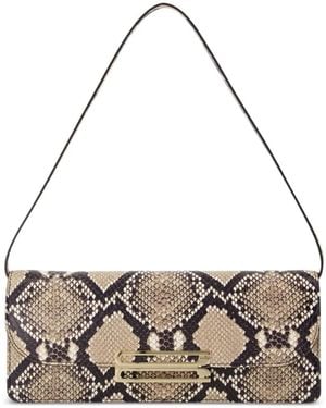 Victoria Beckham Dorian Snakeskin-Effect Shoulder Bag - Metallic