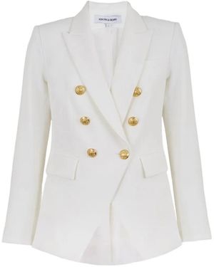Veronica Beard Miller Buttoned Jacket - White