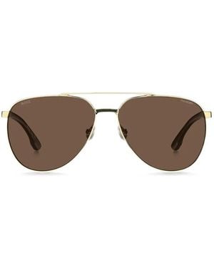 BOSS Pilot-Frame Sunglasses - Metallic