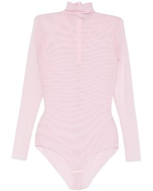 Atu Body Couture Long-Sleeved Turtleneck Bodie - Pink