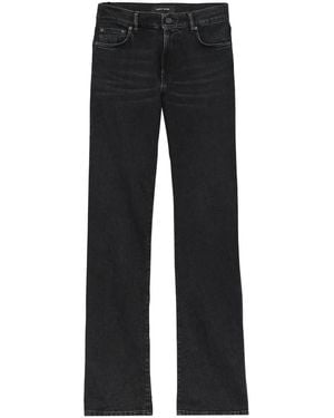 Purple Brand Cut-Out Flared Jeans - Black