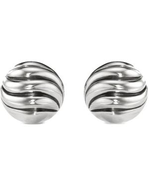 David Yurman Sculpted Cable Ohrstecker Aus Sterlingsilber 8Mm - Weiß