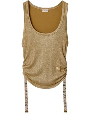 Burberry Festival Viscose Tank Top - Green