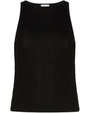 Marella Rhinestone-Embellished Sleeveless Top - Black