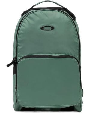 Oakley Logo-Plaque Zip-Fastening Backpack - Green