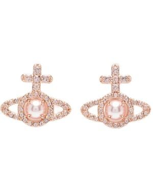 Vivienne Westwood Olympia Orb Pearl Earrings - Pink