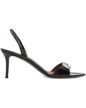 Giuseppe Zanotti 95Mm Crystal-Embellished Slingback Sandals - Metallic