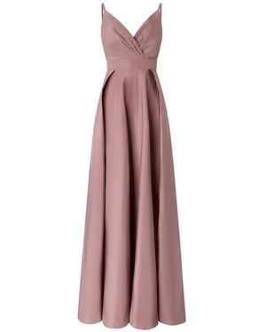 Pinko Long Taffeta Dress With Slit - Purple