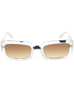 Guess Rectangle-Frame Sunglasses - Natural