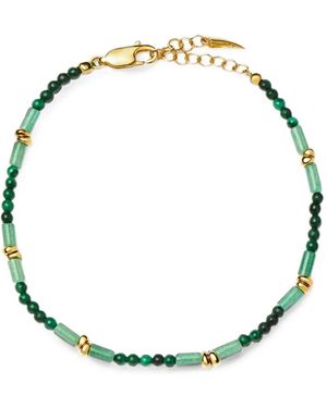 Missoma Perlenarmband Aus Malachit Und Aventurin - Mettallic