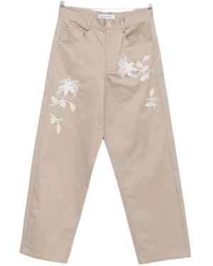 Bluemarble Bead-Embroidered Pants - White