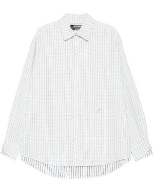 Jacquemus Chemise La Chemise Letro Rayée - White