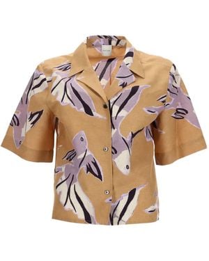 Paul Smith Fish Print Shirt - Metallic