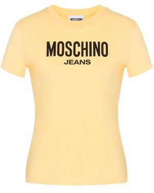 Moschino T-Shirt À Logo Imprimé - Yellow