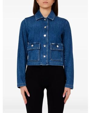 Liu Jo Buttoned-Pocket Jacket - Blue