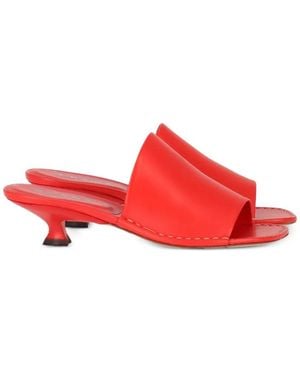 Tod's Sandalias con kitten heel - Rojo