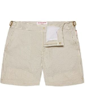 Orlebar Brown Bulldog Stripe Swim Shorts - White