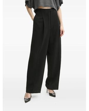 MICHAEL Michael Kors ドローストリング ワイドパンツ - ブラック