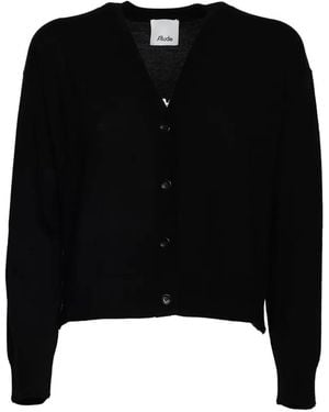 Allude Cárdigan Con Cuello En V - Negro